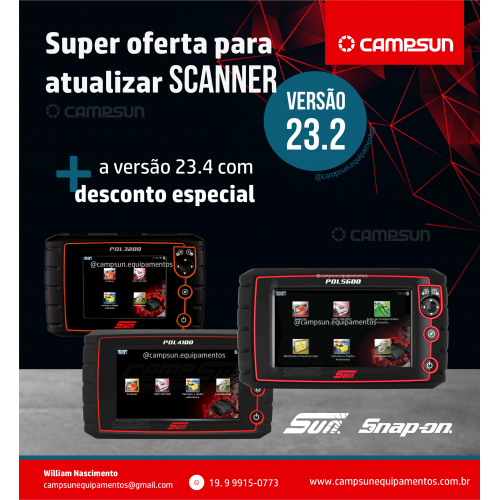 Atualização 23.2 para Scanner Automotivo PDL - SUN / Snap-on